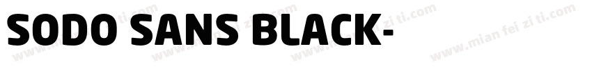 SODO SANS BLACK字体转换